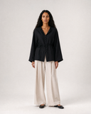 Belted Linen Shirt