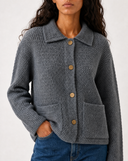 Diagonal Knit Cardigan