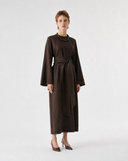 Linen Wide-Sash Dress