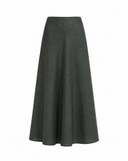 Linen Ruffled Skirt