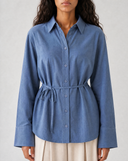 Textured Wide-Cuff Shirt