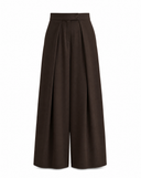 Ruffled Wide-Leg Trousers