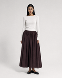 Crushed Maxi Skirt
