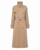 Classic Long Cotton Trench Coat
