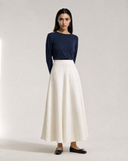 Linen Ruffled Skirt