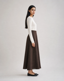 Linen Ruffled Skirt