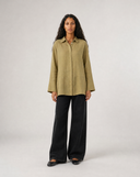 Mother-of-Pearl Linen Shirt