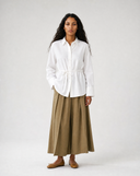 Textured Wide-Cuff Shirt