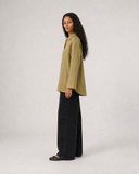 Mother-of-Pearl Linen Shirt