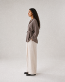 Belted Linen Shirt