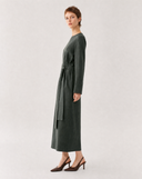 Linen Wide-Sash Dress