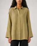 Mother-of-Pearl Linen Shirt