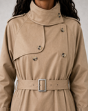 Classic Long Cotton Trench Coat