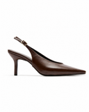 Asymmetric Square-Toe Heels