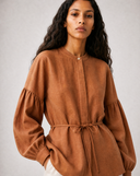Piped Linen–Tencel Shirt
