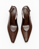 Asymmetric Square-Toe Heels