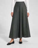 Linen Ruffled Skirt