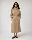 Classic Long Cotton Trench Coat