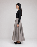 Embroidered Godet Skirt