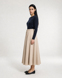 Drawstring Full-Circle Skirt