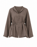 Belted Linen Shirt