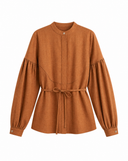 Piped Linen–Tencel Shirt