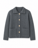 Diagonal Knit Cardigan