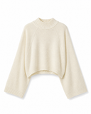 Widecuff Crop-top Sweater