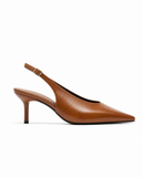 Pointed-Toe Cutout Heels