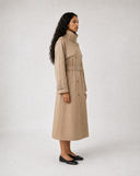 Classic Long Cotton Trench Coat